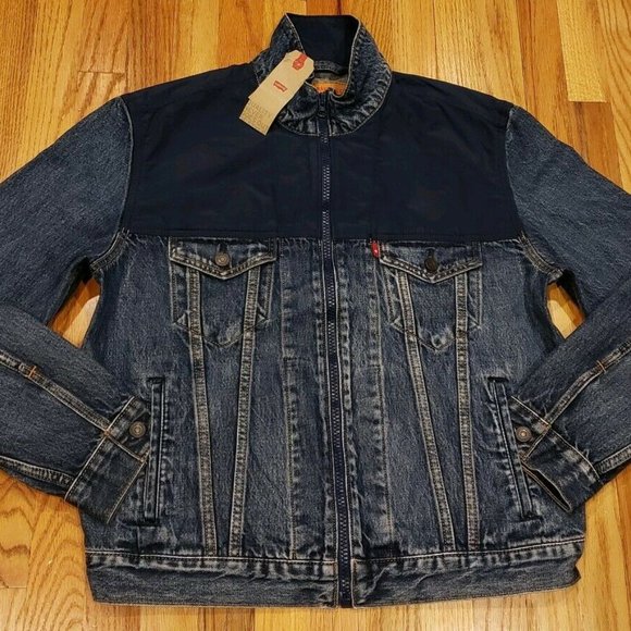 mockneck trucker jacket